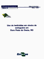 Thumbnail de Uso de herbicidas em viveiro de seringueira em Ouro Preto do Oeste, RO.