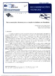 Thumbnail de Recomendações técnicas para a criação de búfalos em Rondônia.