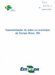 Thumbnail de Caracterização de solos no município de Campo Novo, RO.