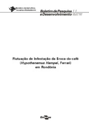 Thumbnail de Flutuação de infestação da broca-do-café (Hypothenemus Hampei, Ferrari) em Rondônia, 2002.