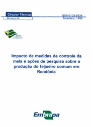 Thumbnail de Impacto de medidas de controle da mela e ações de pesquisa sobre a produção do feijoeiro comum em Rondônia.