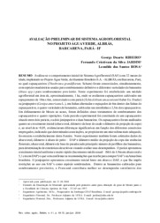 Thumbnail de Avaliação preliminar de sistema agroflorestal no projeto Água Verde, Albrás, Barcarena, Pará-II.