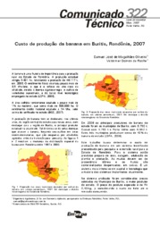Thumbnail de Custo de produção da banana em Buritis, Rondônia, 2007.