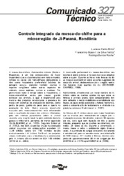 Thumbnail de Controle integrado da mosca-do-chifre para a microrregião de Ji-Paraná, Rondônia.