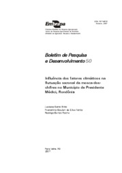 Thumbnail de Influência dos fatores climáticos na flutuação sazonal da mosca-do-chifre no município de Presidente Médici, Rondônia.