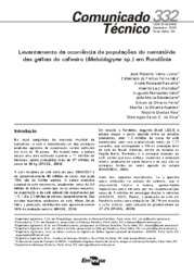 Thumbnail de Levantamento da ocorrência de populações do nematóide das galhas do cafeeiro (Meloidogyne sp.) em Rondônia.