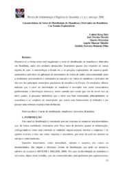 Thumbnail de Características do setor de distribuição de mandioca e derivados em Rondônia: um estudo exploratório.