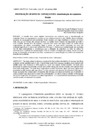 Thumbnail de Propagação in vitro de cupuaçuzeiro: desinfestação de explantes florais.