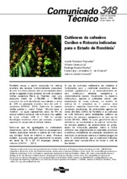 Thumbnail de Cultivares de cafeeiros Conilon e Robusta indicadas para o Estado de Rondônia.