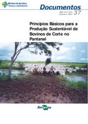 Thumbnail de Princípios básicos para a produção sustentável de bovinos de corte no Pantanal.