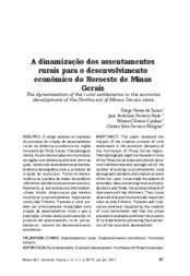 Thumbnail de A dinamização dos assentamentos rurais para o desenvolvimento econômico do Noroeste de Minas Gerais.
