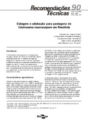 Thumbnail de Calagem e adubação para pastagens de Centrosema macrocarpum em Rondônia.