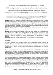 Thumbnail de As relações mulher-terra na revista Agriculturas: análise temática e léxica.