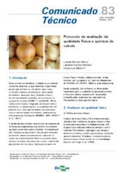 Thumbnail de Protocolo de avaliação da qualidade física e química de cebola.