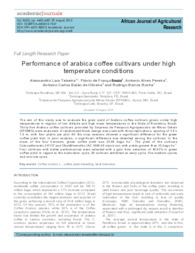 Thumbnail de Performance of arabica coffee cultivars under high temperature conditions.