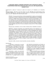 Thumbnail de Composição química e atividade inseticida do óleo essencial de Schinus terebinthifolius Raddi (Anacardiaceae) sobre a broca-do-café (Hypothenemus hampei) Ferrari.