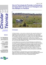 Thumbnail de Uso de tecnologia de precisão na estimativa da capacidade de suporte em pastagens sob uso múltiplo no Pantanal.