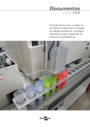 Thumbnail de Procedimentos para a coleta de amostras de leite para contagem de células somáticas, contagem bacteriana total e detecção de resíduos de antibióticos.