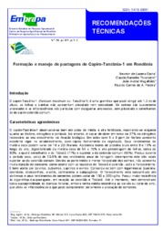 Thumbnail de Formação e manejo de pastagens de Capim-Tanzânia-1 em Rondônia.