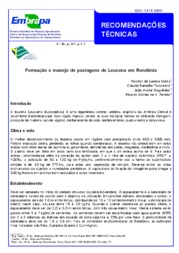 Thumbnail de Formação e manejo de pastagens de Leucena em Rondônia.