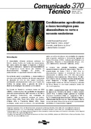 Thumbnail de Condicionantes agroclimáticas e riscos tecnológicos para abacaxicultura no norte e noroeste rondoniense.