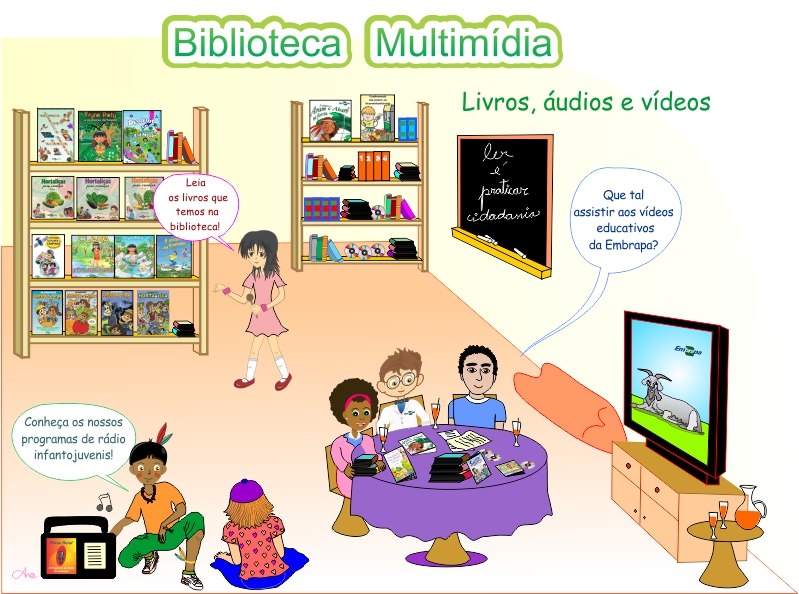 Biblioteca Multimídia: livros, áudios e vídeos